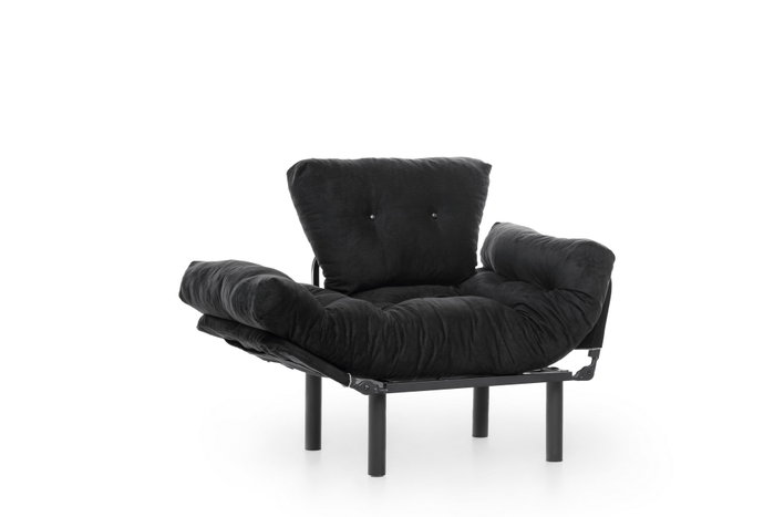 Atelier Del Sofa Nitta Single - Sillón de orejas Negro Atelier Del Sofa Nitta Single - Sillón de orejas Negro